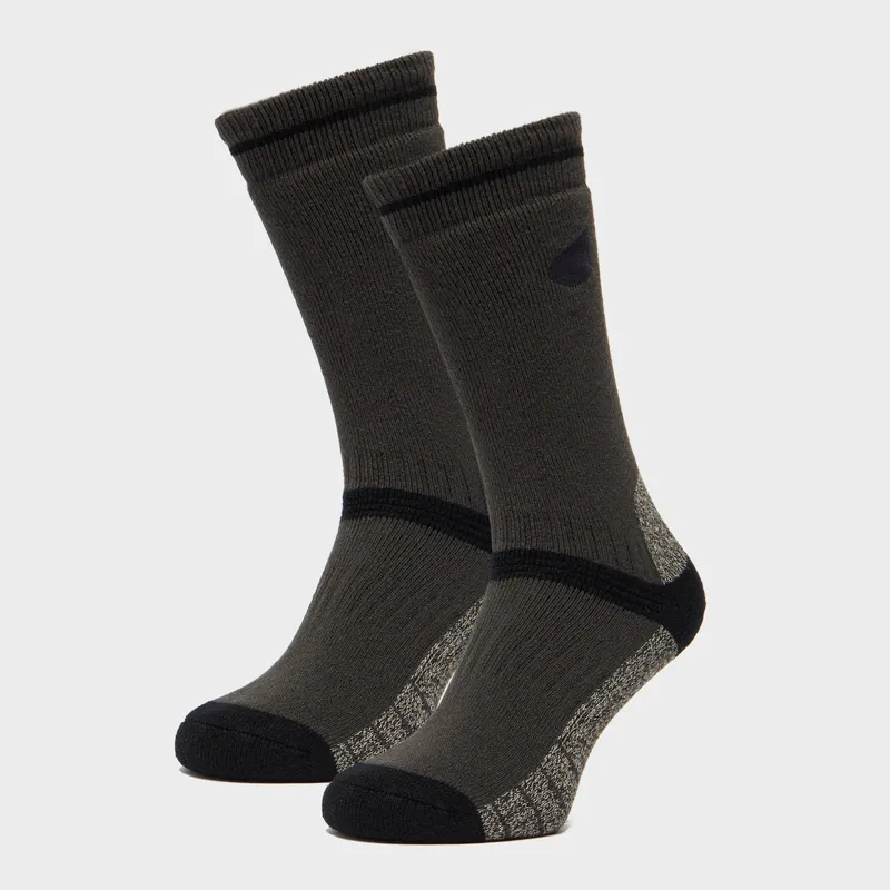 Peter Storm Heavyweight Outdoor Socks - 2 Pack Grey M Female