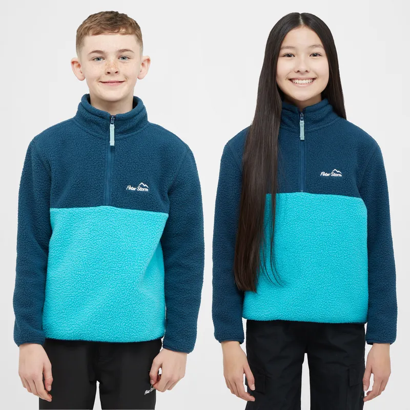 Peter Storm Kids' Borg Fleece, Blue 3-4Y