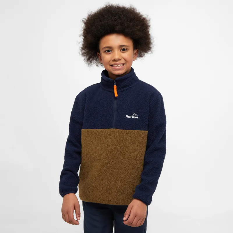 Peter Storm Kids' Borg Fleece, Navy 3-4Y