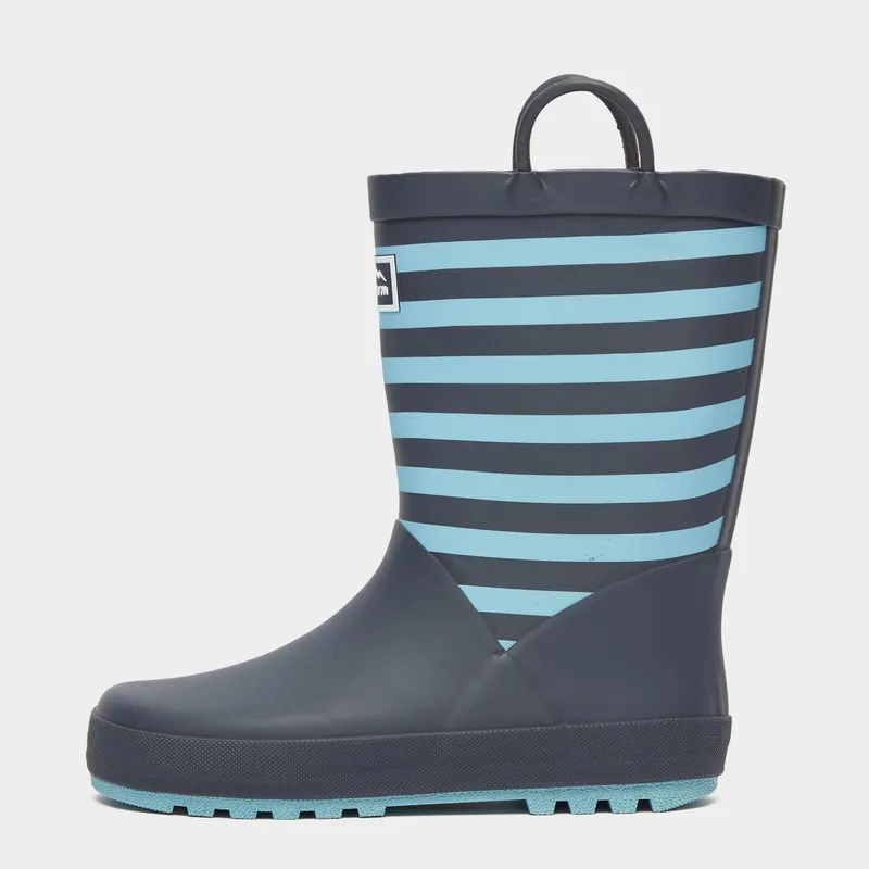 Peter Storm Kids' Stripe Wellies, Navy J3