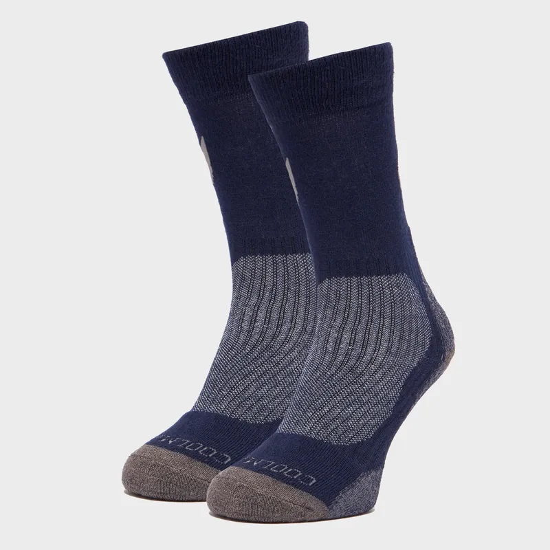 Peter Storm Lightweight Outdoor Socks - 2 Pack Navy