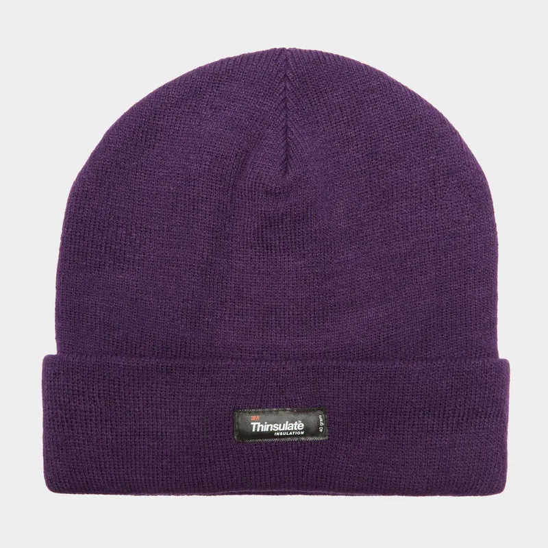 Peter Storm Unisex Thinsulate Beanie Hat Purple