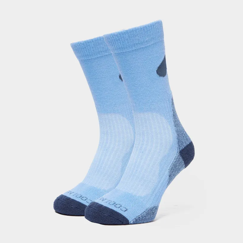 Peter Storm Women's Lightweight Outdoor Sock - 2 Pack Blue