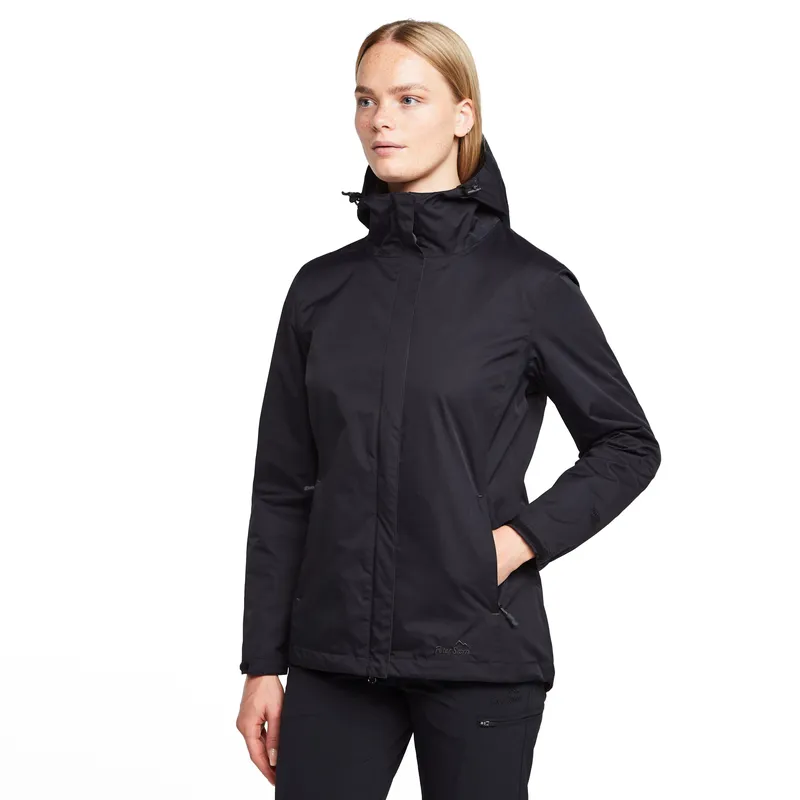 Peter Storm Women's Storm Waterproof Jacket, Black 14