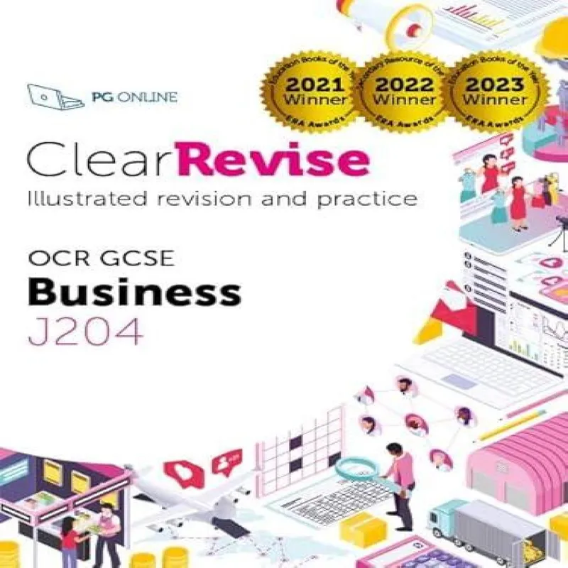 PG Online Ltd ClearRevise Ocr Business J204 Paperback Book Multicolor