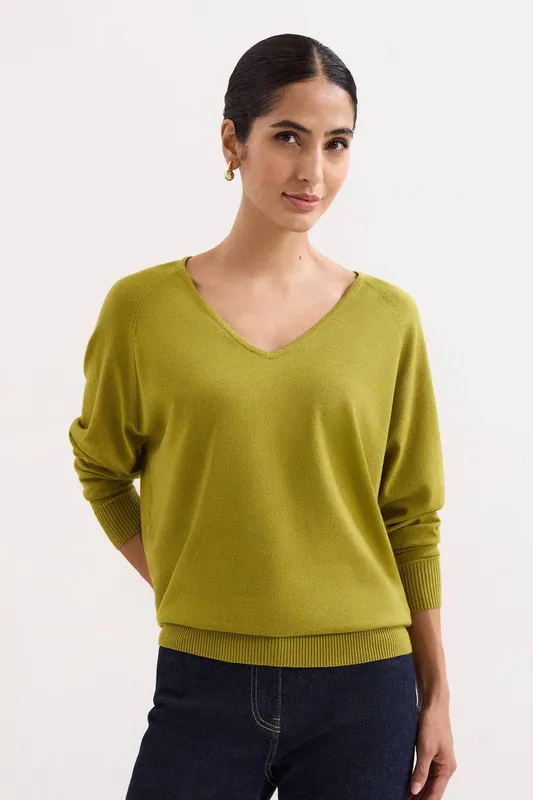 Phase Eight Women's Senita Knit Jumper in Olive Size: XS - Olive - Size: XS