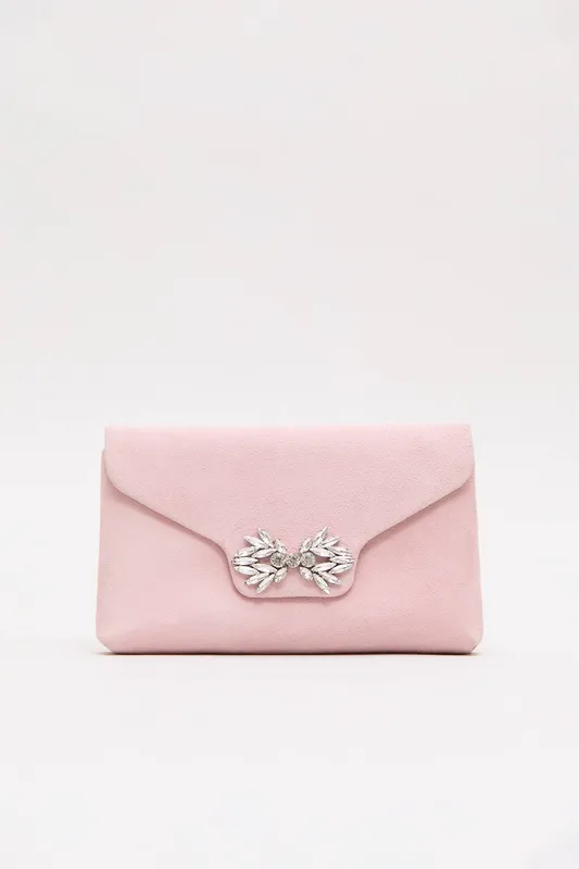 Phase Eight Women's Sparkle Clutch Bag in Dusty Pink - Dusty Pink