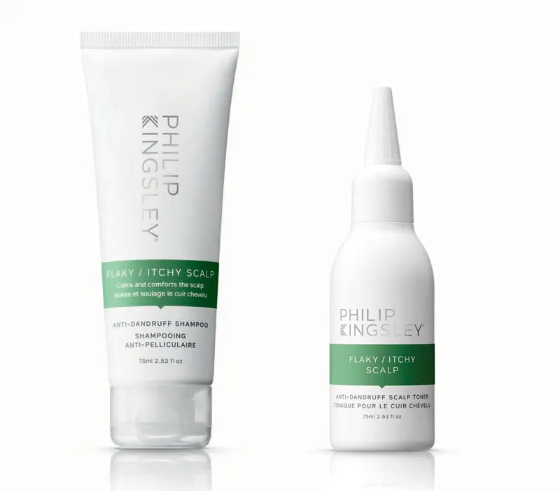 Philip Kingsley Flaky Itchy Scalp Shampoo 75ml and Flaky Itchy Scalp T