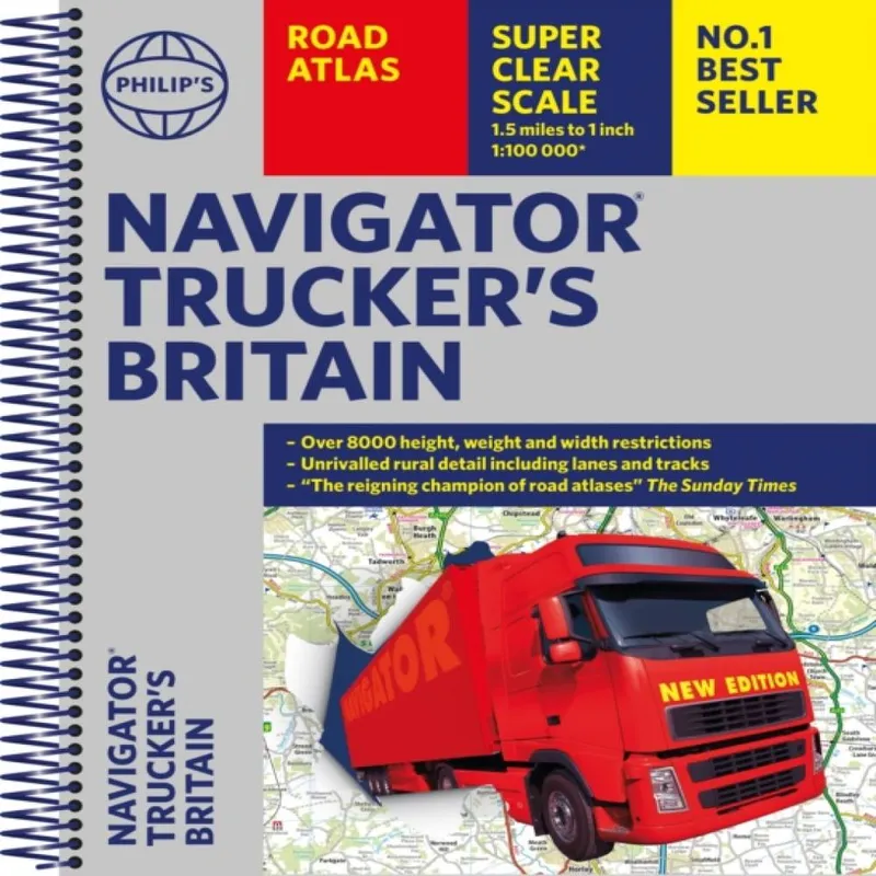Philip's Maps Philip's Navigator Trucker's Britain: Spiral