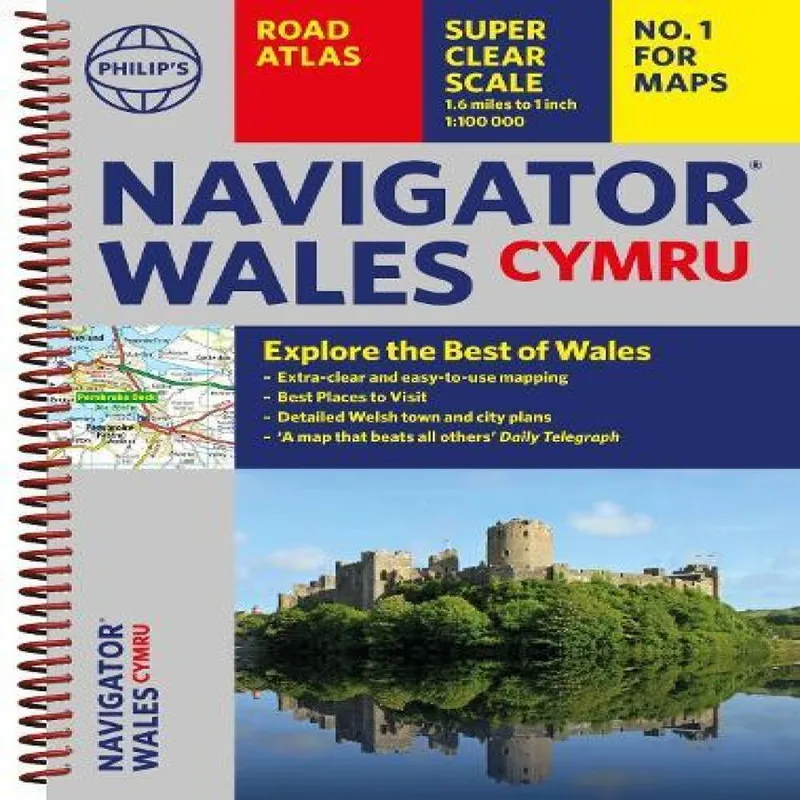 Philip's Maps Philip's Navigator Wales : The Best Road Atlas for Wales Cymru Multicolor