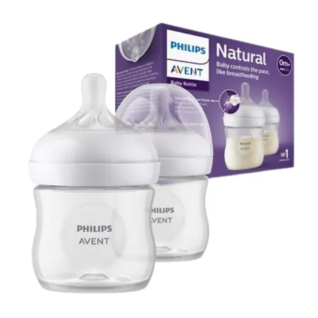 Philips Avent Natural 0+ Months Baby Feeding Bottle – 2 x 125 ml