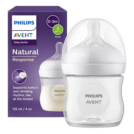 Philips Avent Natural Response 0-3 Months Baby Feeding Bottle – 125 ml