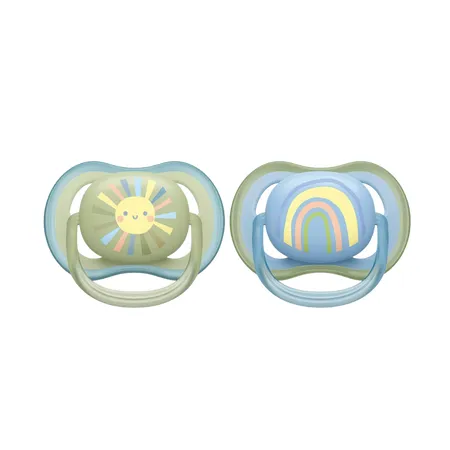 Philips Avent Ultra Air Silicone 0–6 Months Baby Pacifiers – 2 pcs
