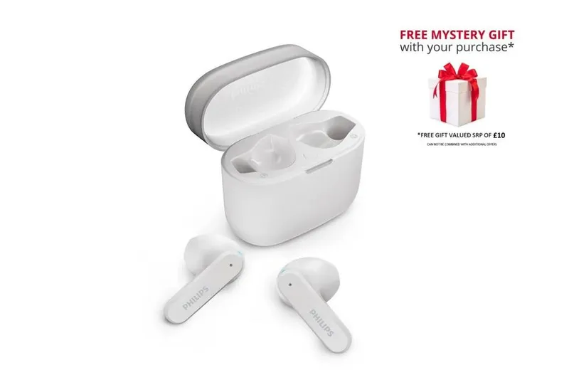 Philips Unisex TAT2139 True Wireless Bluetooth In-ear Headphones in White White female