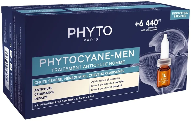 Phyto Paris cyane Men Progressive Hair Loss Treatment 12x5mL