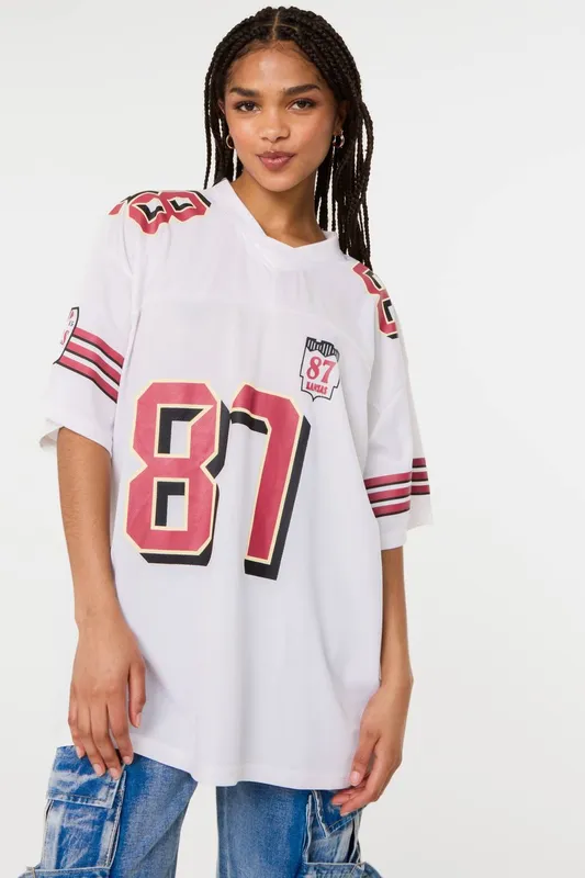 Pink Vanilla Women's White Sports Jersey White female