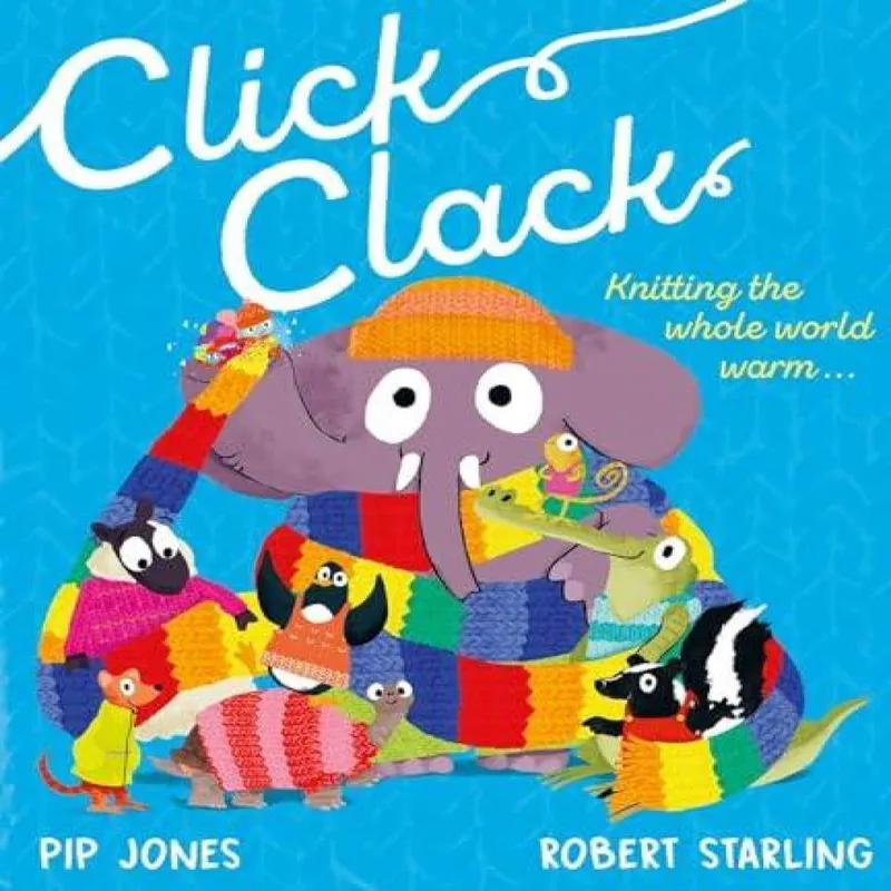 Pip Jones Click Clack Paperback Book Multicolor