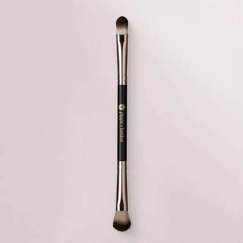 Pippa of London Studio FX Duet Blending & Concealer Brush in Black - Black