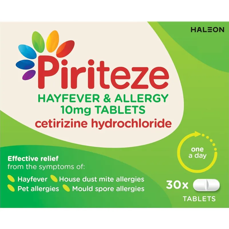 Piriteze Allergy Tablets Pack of 30