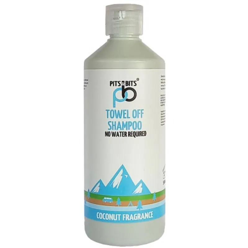 Pits & Bits Towel Off-Shampoo Water Free No Rinse Fragrance - Coconut in Blue Size: 100ml Blue 100ml