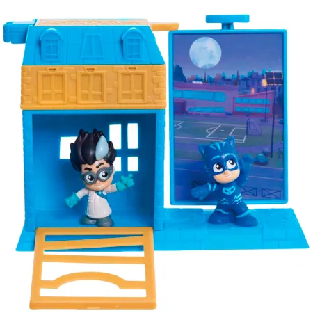 PJ Masks Pyjama Heroes Trap & Escape Play Set - Catboy & Romeo