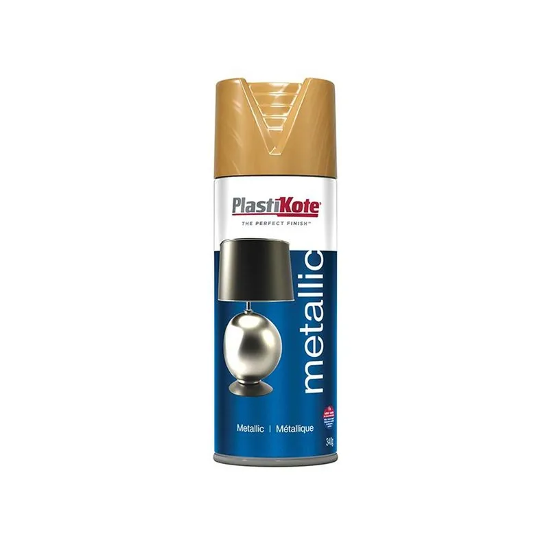Plastikote Metallic Aerosol Spray Paint Anitque Gold 400ml