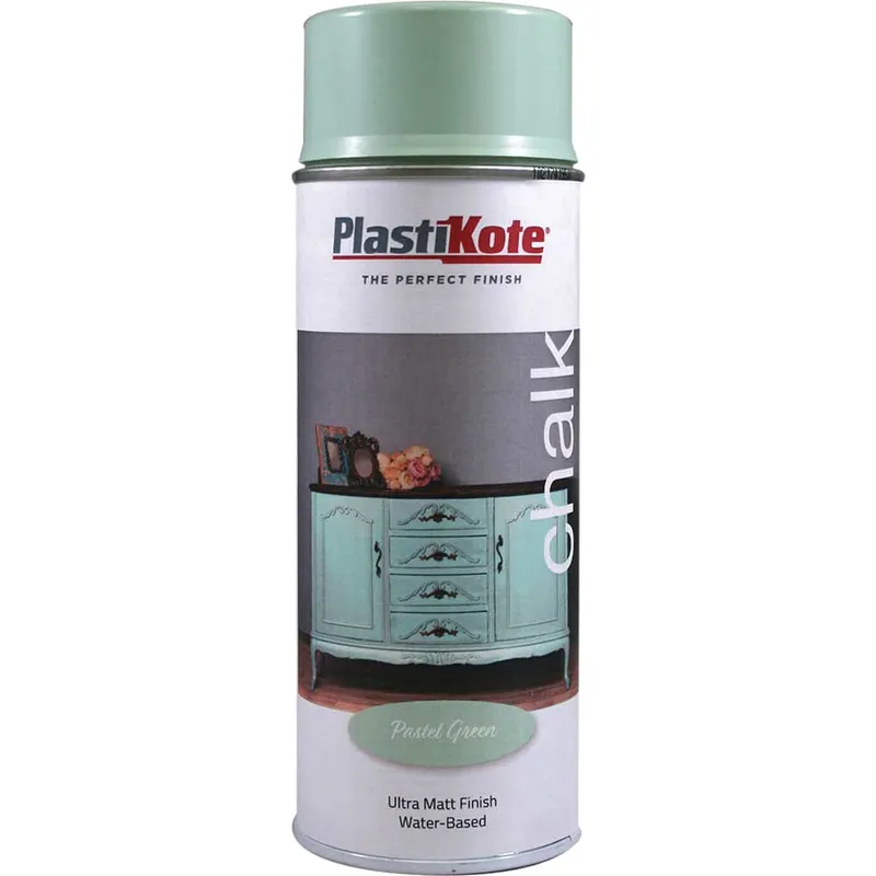 Plastikote Plasti-Kote Chalk Finish Spray Paint Pastel Green 400ml