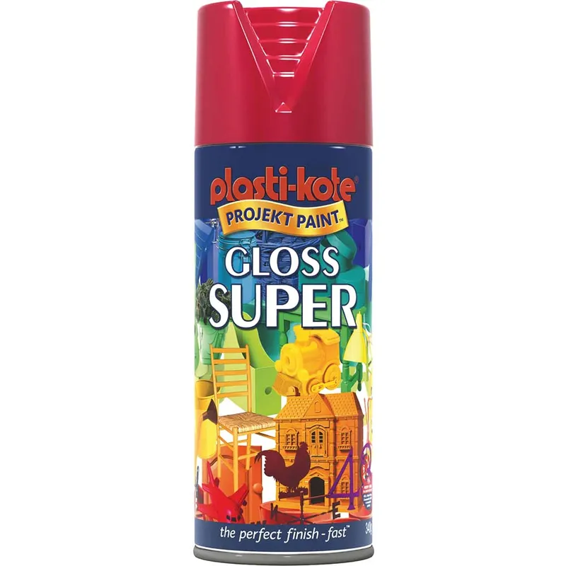 PlastiKote 440.0011120.076 1120 Super Spray Paint Gloss Bright Red...