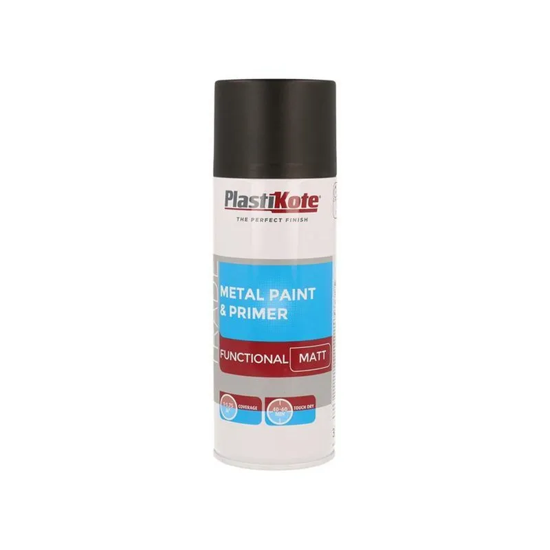 PlastiKote 440.0071023.076 Trade Metal Spray Paint & Primer Matt B...