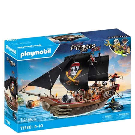 Playmobil Large Pirates Ship with Crew Playset