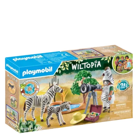 Playmobil Wiltopia Photographer with Zebras Playset