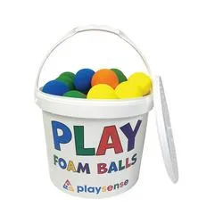 Playsense Lightweight Foam Balls Supplied in a Tub 7cm Pack 48