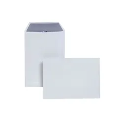 Plus Fabric Envelopes Pocket Press Seal 110gsm C5 White [Pack 250]