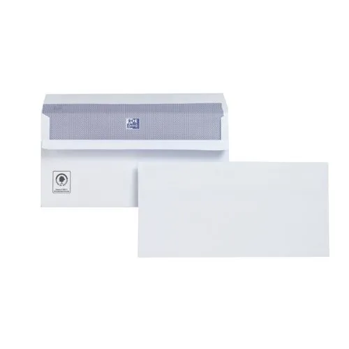 Plus Fabric Envelopes Wallet 110gsm DL White [Pack 250] - M23270