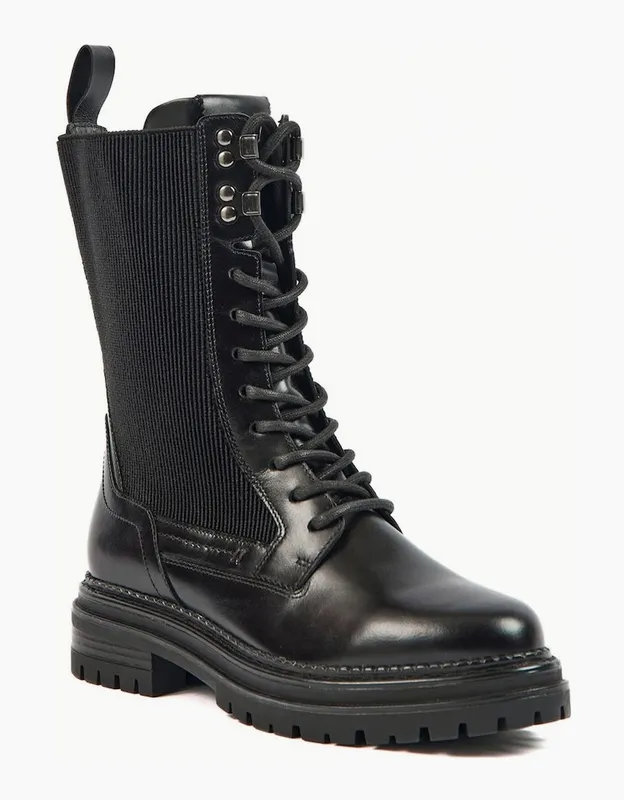 Pod Women's Polly Womens Calf Boots - Black - Size: 5.5