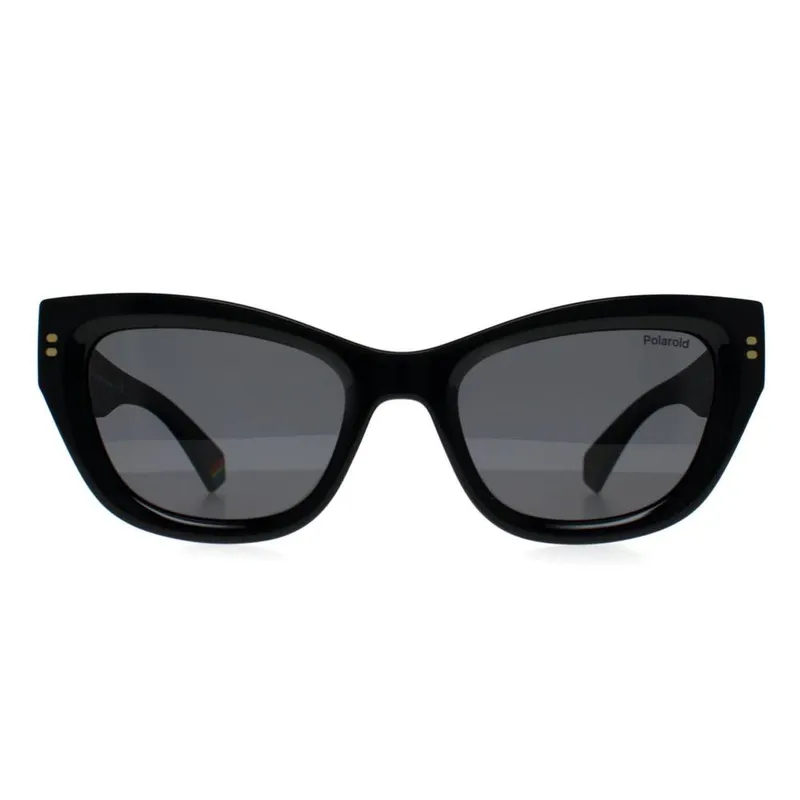 Polaroid Women's Cat Eye Black Grey Polarized Pld 6237/S/X Sunglasses - Black