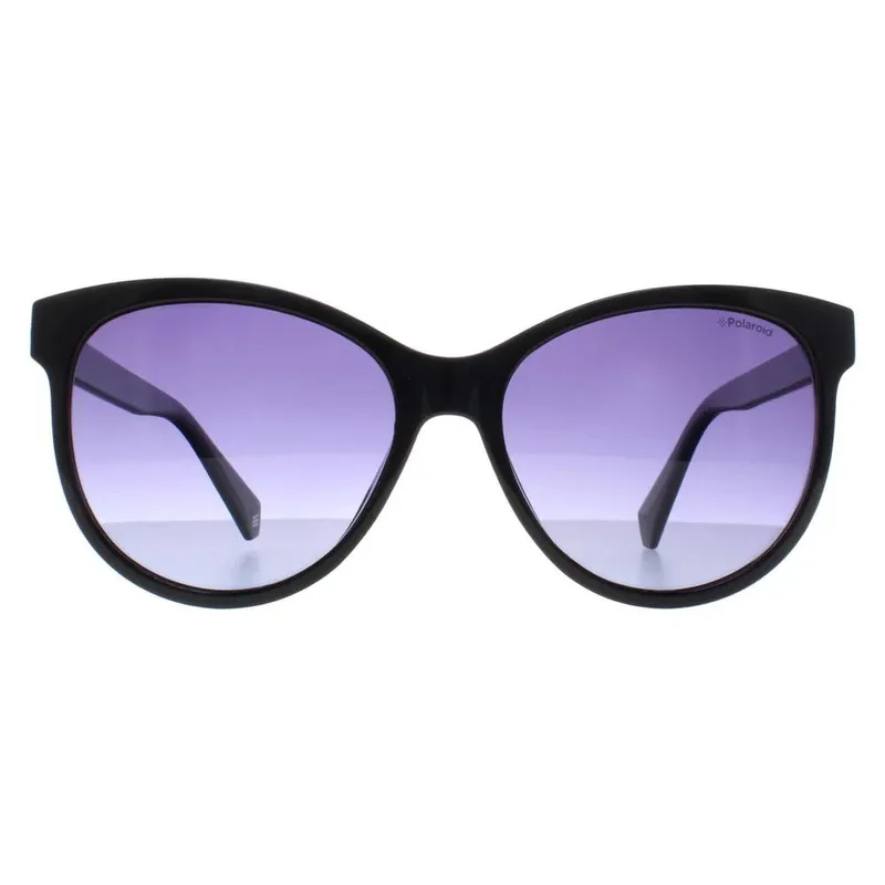 Polaroid Women's Cat Eye Black Gray Pld 4079/S/X Sunglasses - Black