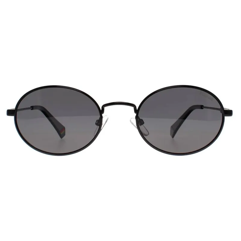 Polaroid Women's Oval Black Grey Polarized Pld 6228/S/X Sunglasses - Black