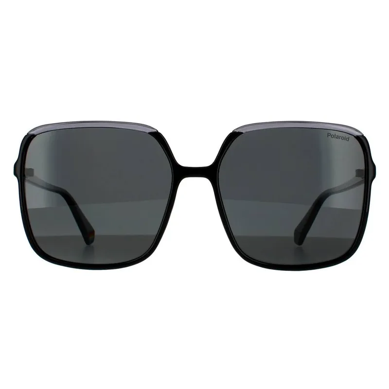 Polaroid Square Womens Black Grey Polarized 90041091 - One Size