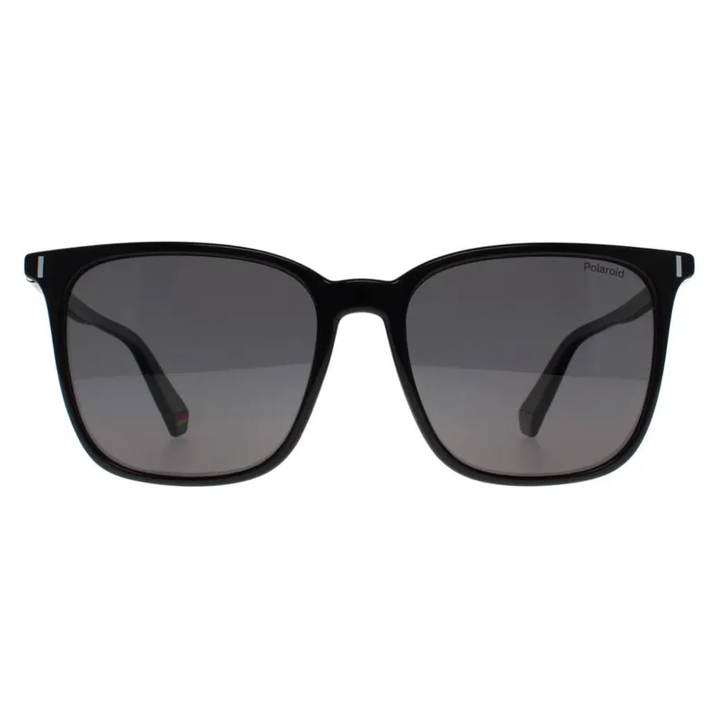 Polaroid Women's Square Black Grey Polarized Pld 6226/S Black female