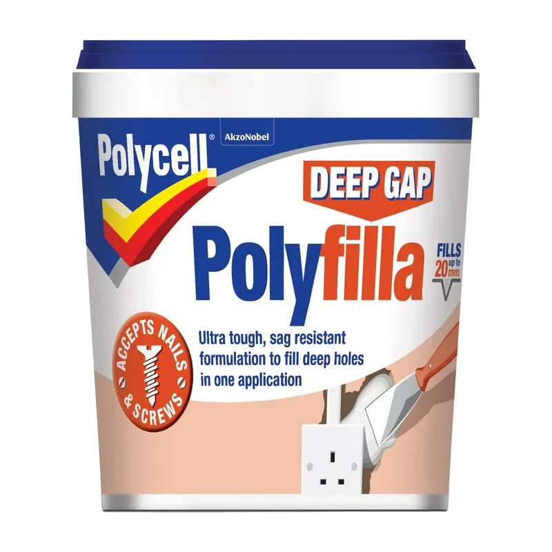 Polycell - Polyfilla Deep Gap Filler - Ready Mixed Tub - 1L