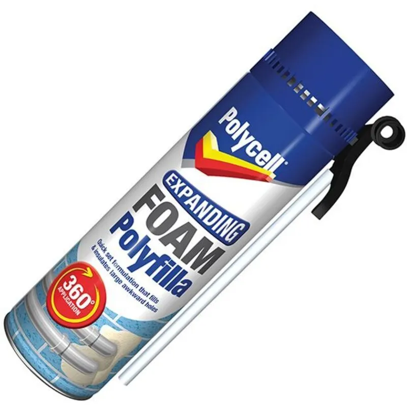 Polycell 5084932 Expanding Foam Filler Gap Gun 500ml