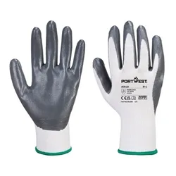 Portwest Flexo Grip Nitrile Glove M Gry/White (Pack of 12)