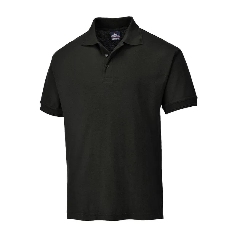 Portwest Naples Polo Shirt S/S M Blk