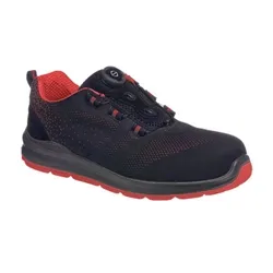 Portwest Portwest Compositelite Wire Lace Safety Trainer 47 Blk/Red