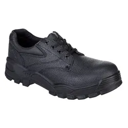 Portwest Steel Split Leather Low Shoe S1P SR 47 Blk