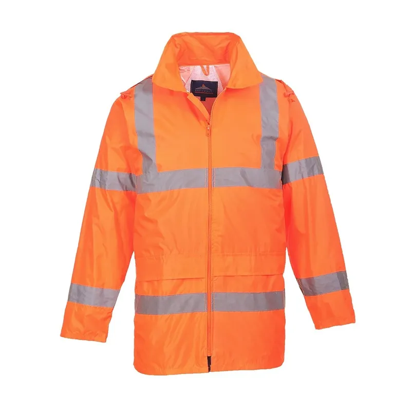 Unbranded Hi-Vis Rain Jacket (Orange) XL