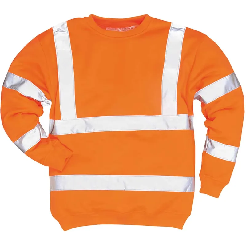 Unbranded Hi-Vis Sweatshirt (Orange) Large