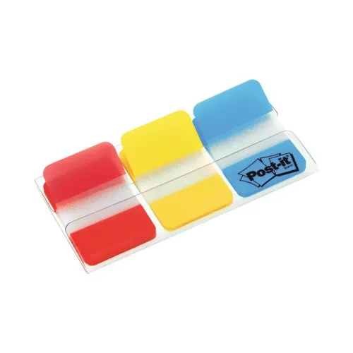 Post-It Post it Index Strong 25mm Assorted Red Yellow and Blue