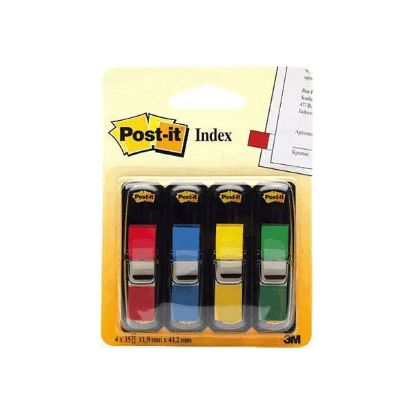 Post-it Small Index 12mm Standard Colours (140 Pack) 683-4